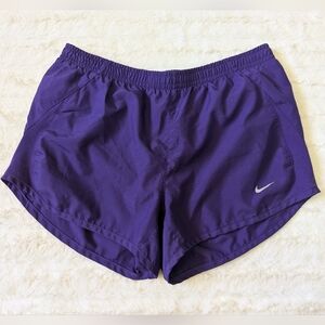 Nike Purple Athletic Shorts Lightweight Elastic Waist